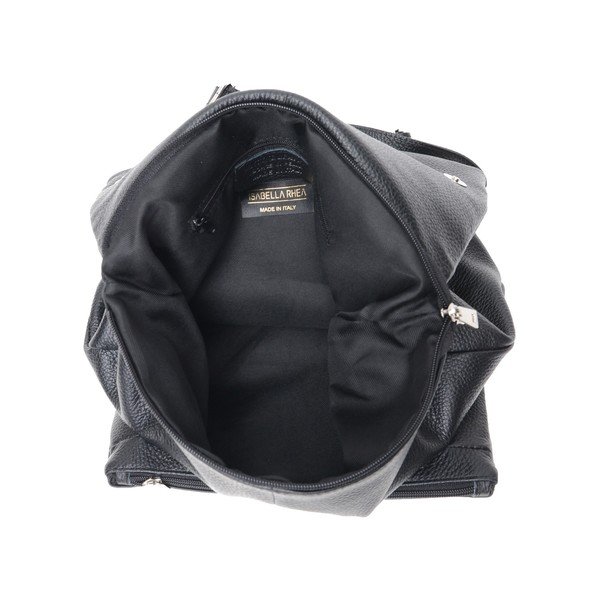 Fekete bőr hátitáska - Isabella Rhea-image-4