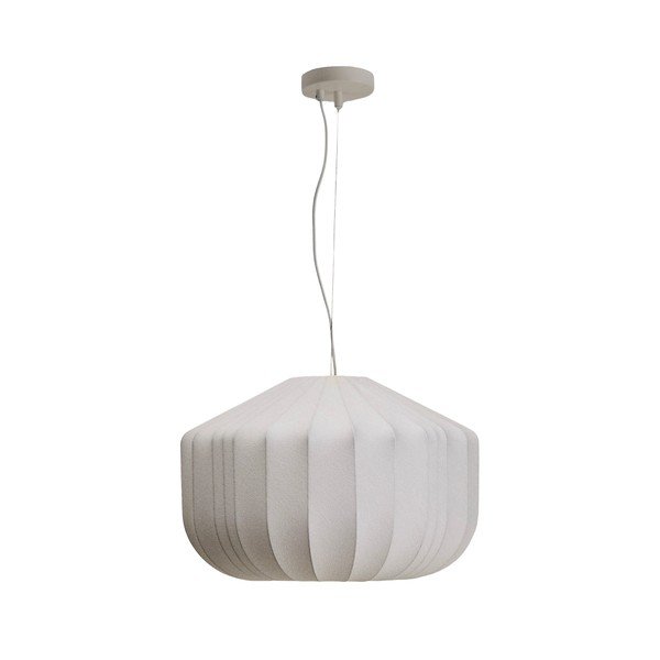 Fehér mennyezeti lámpa textil búrával ø 51 cm Somar – Kave Home