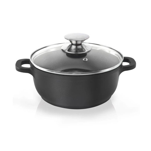 Grande tapadásmentes, alumínium edény üvegfedővel, ⌀ 24 cm - Orion