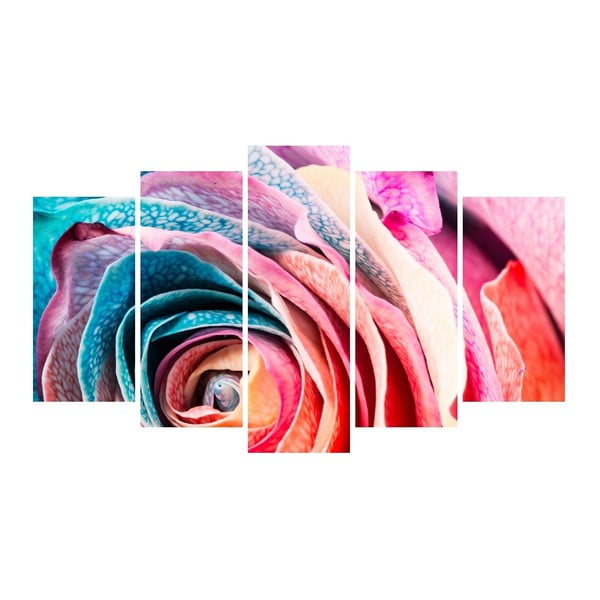 Multicolor Rose többrészes vászonkép