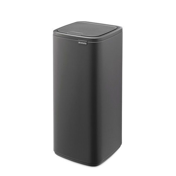 Sötétszürke acél érintésre nyíló szemetes 30 l Bo Touch – Brabantia