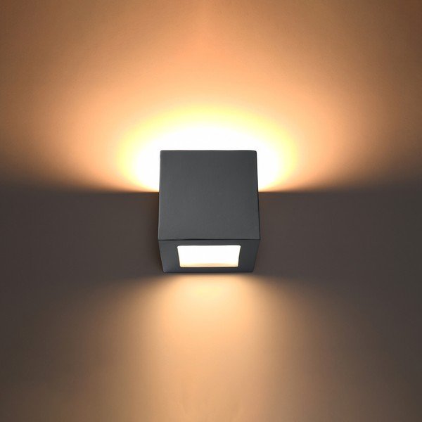Szürke fali lámpa Leo – Sollux-image-1