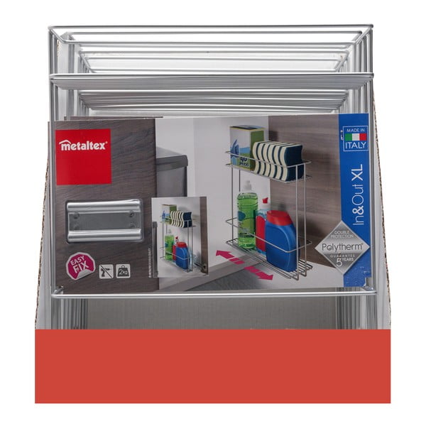 In Out kétszintes kihúzható polc - Metaltex-image-3