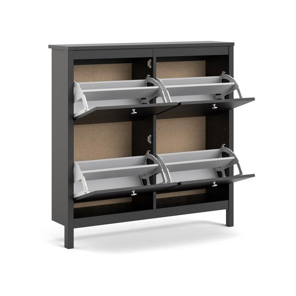 Fekete billenő ajtós cipőtartó Madrid – Tvilum-image-4