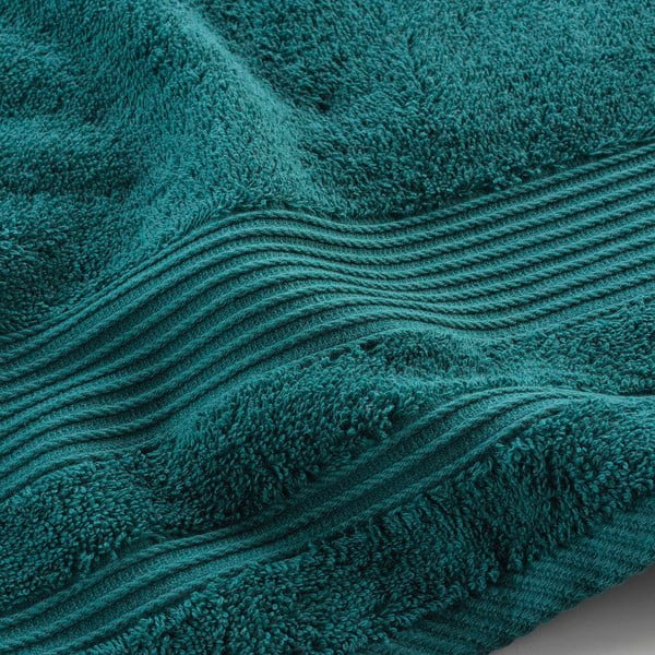 Sötétzöld frottír pamut fürdőlepedő 70x130 cm Tendresse – douceur d'intérieur-image-2