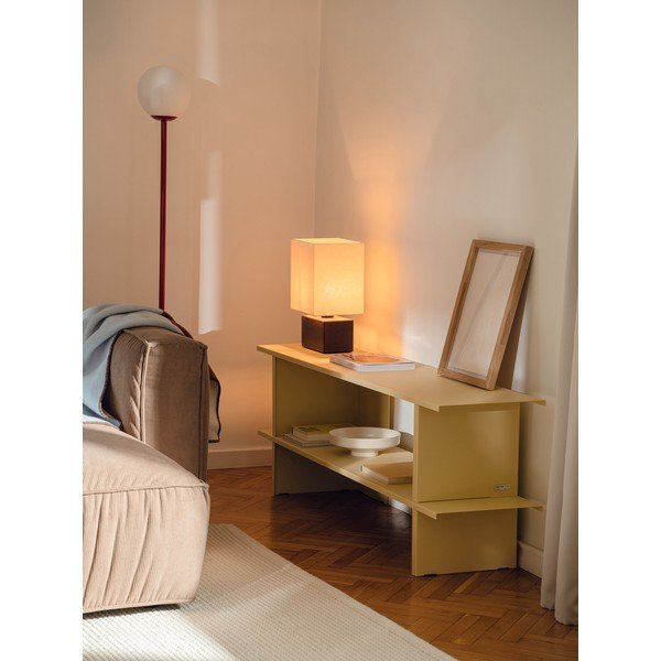 Sárga fém polcos állvány 160x57x37 cm Hes – noo.ma-image-1