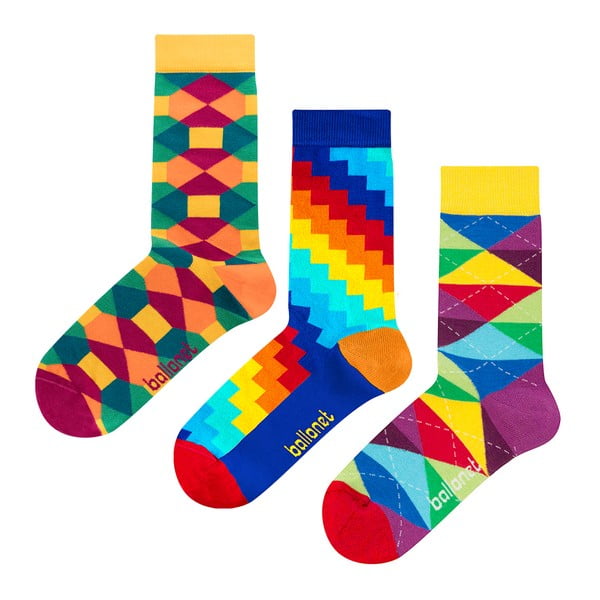 Pattern zokni ajándékszett, méret: 41 – 46 - Ballonet Socks