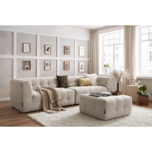 Bézs kanapé 324 cm Kleber - Bobochic Paris-image-1