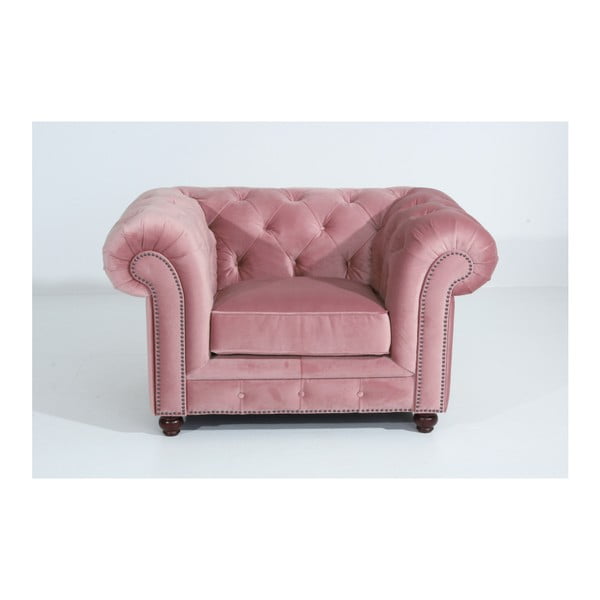 Orleans Velvet rózsaszín fotel - Max Winzer