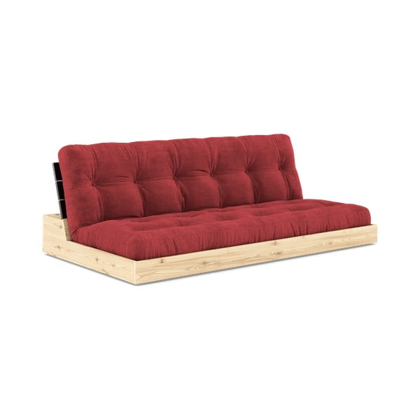 Piros kordbársony kinyitható kanapé 196 cm Base – Karup Design