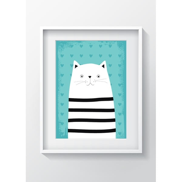 Animals With Stripes Cat falikép, 24 x 29 cm - OYO Kids