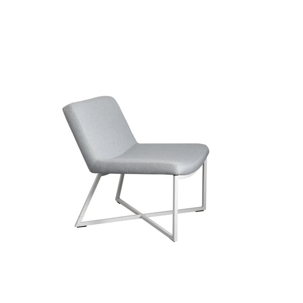 Zero világoskék fotel fehér lábakkal - Custom Form