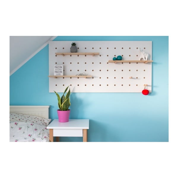 TRIVENTI fehér fali rendszerező, 120 x 60 cm - Ragaba-image-1