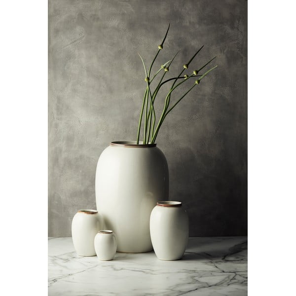 Fehér kőedény váza (magasság 20 cm) Gastro  – Bitz-image-1