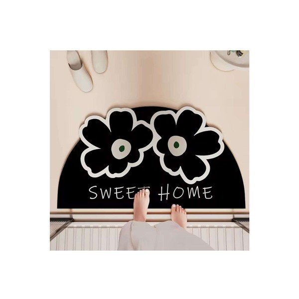 Fekete fürdőszobai kilépő 60x100 cm Miedo – Foutastic-image-1