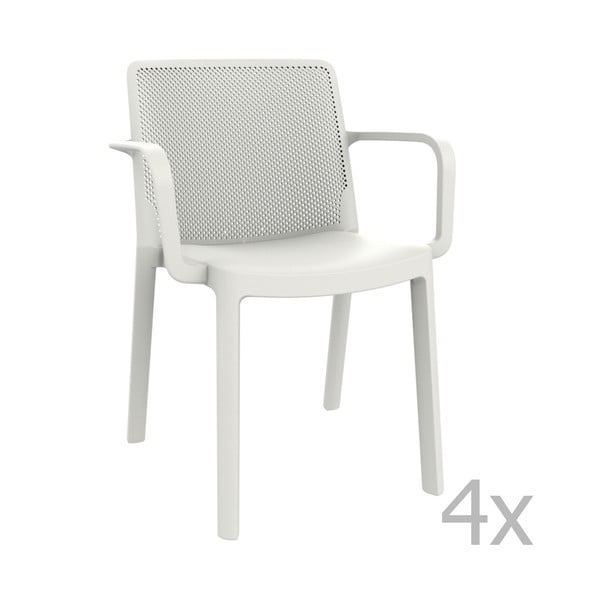 Fresh fehér kerti fotel, 4 darab - Resol
