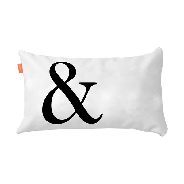 Ampersand 2 db pamut párnahuzat - Blanc-image-3