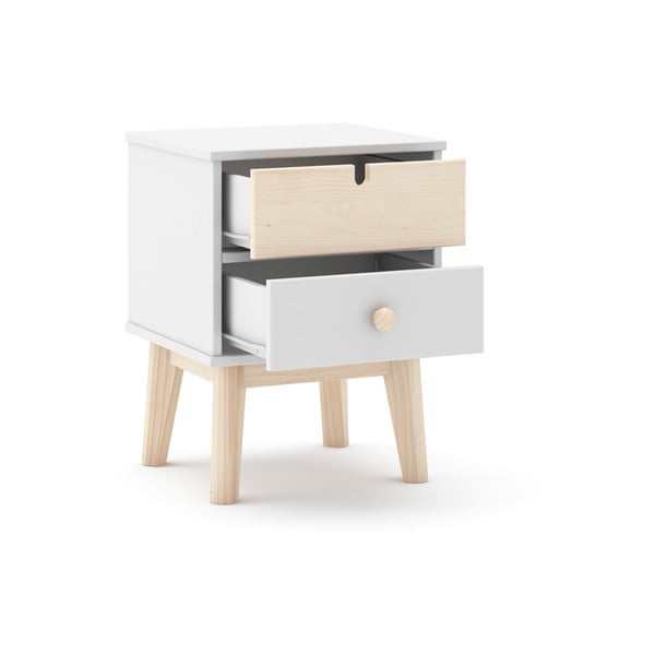Fehér gyerek éjjeliszekrény Estefania – Marckeric-image-4