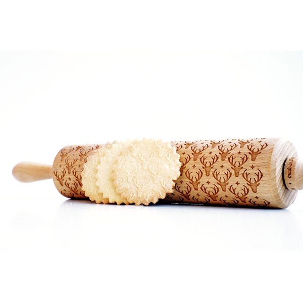 Reindeer karácsonyi dombornyomott sodrófa - Valek-image-2