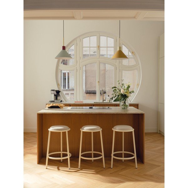 Bézs fém bárszék (ülésmagasság 68 cm) Hogo – noo.ma-image-2