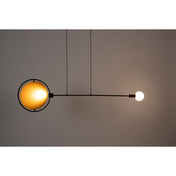 Okkersárga-fekete LED dimmelhető függőlámpa Sirius – Zuiver-image-1