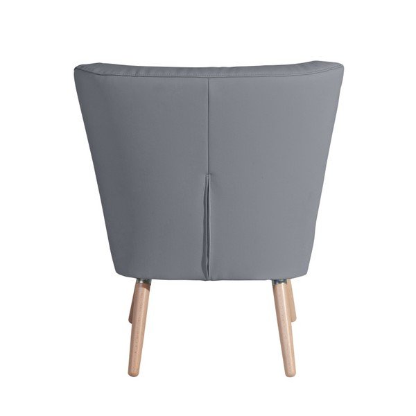 Neele Leather Gray szürke műbőr fotel - Max Winzer-image-3