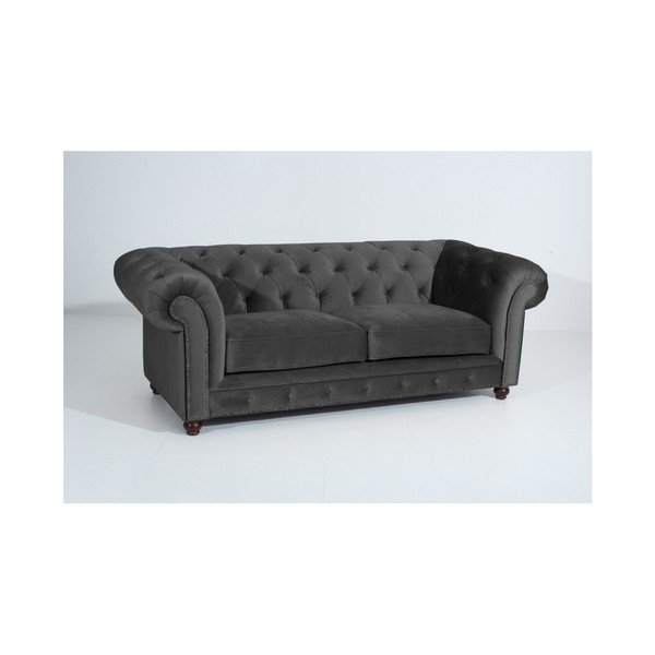 Orleans Velvet antracitszürke kanapé, 216 cm - Max Winzer-image-3