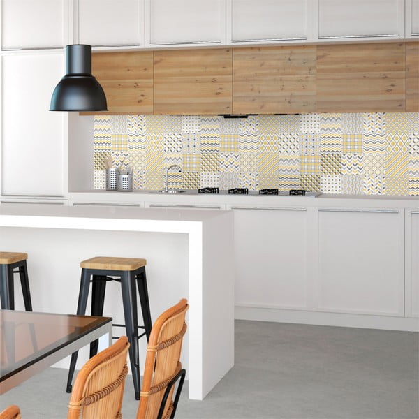 Stockholm 24 db-os dekoratív falimatrica szett, 10 x 10 cm - Ambiance-image-3