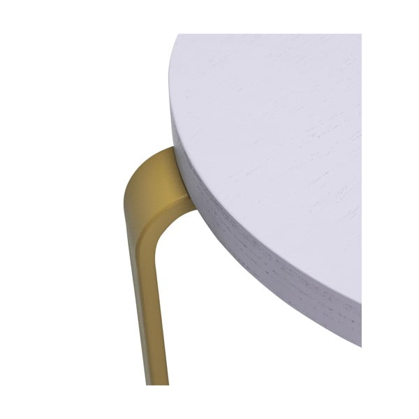 Barna-kék kőrisfa lábtartó Smile - Hübsch-image-2