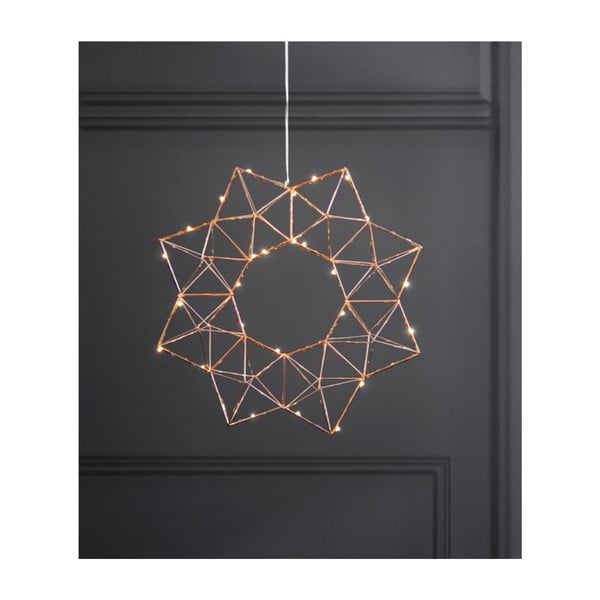Edge rézszínű világító LED dekoráció, ⌀ 30 cm - Star Trading