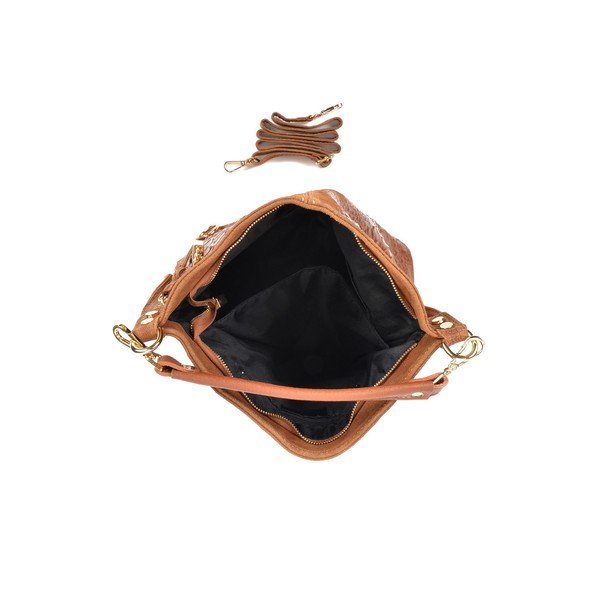 Ganna Cognac konyakbarna bőr kézitáska - Roberta M-image-3