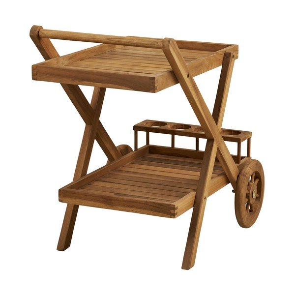 Tömörfa gurulós zsúrkocsi 50x86 cm Pasaku – House Nordic-image-3