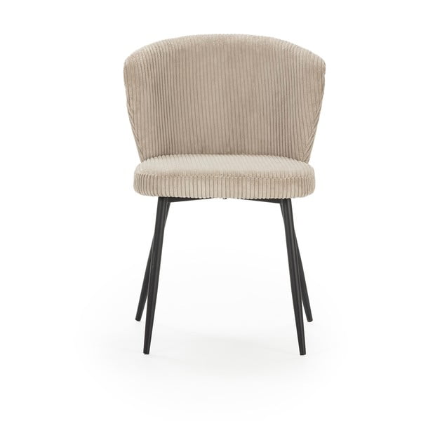 Bézs kordbársony étkezőszék szett 4 db-os Megan – Marckeric-image-2