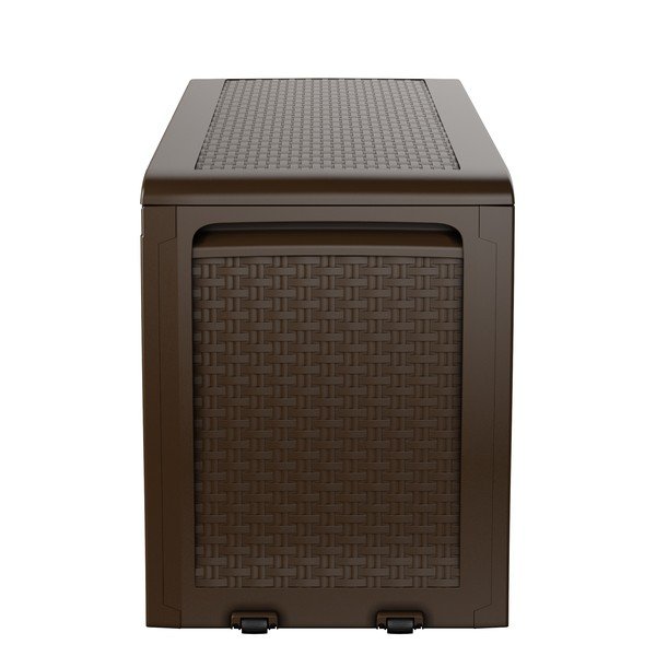 Sötétbarna műanyag kerti tárolódoboz Samoa – Keter-image-3