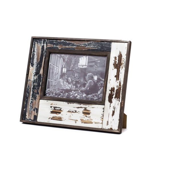 Grando barna-fehér képkeret, 33 x 28 cm - Ego Dekor