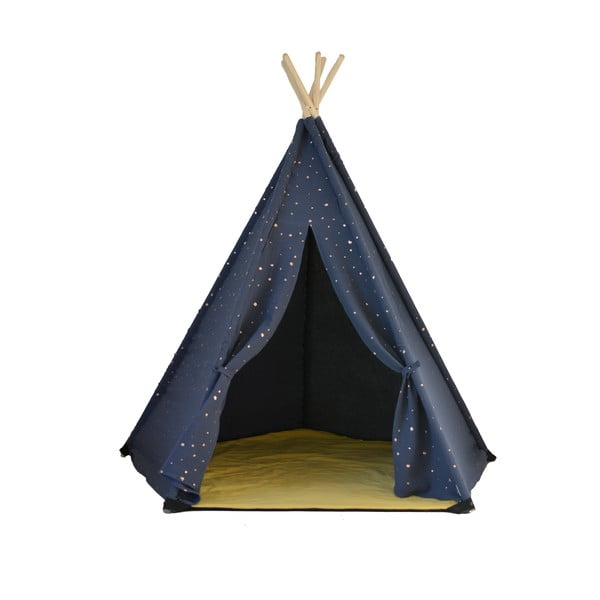 Vesper sötétkék ötszögletes teepee sátor - VIGVAM Design