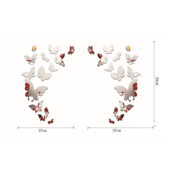 Butterfly 28 db tükör matrica - Ambiance-image-3