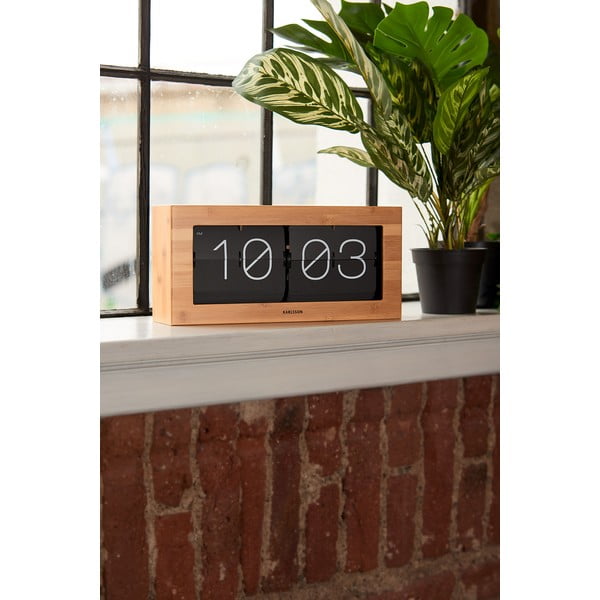 Flip fa billenő számlapos óra, 37 x 17,5 cm - Karlsson-image-3