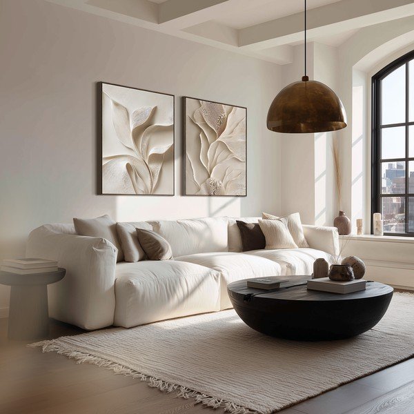 Nyomtatott keretezett kép 60x80 cm Gentle Curves – Styler-image-2