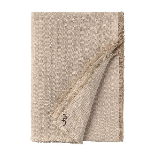 Krémszínű pamut takaró 130x180 cm Handloom – Lorena Canals