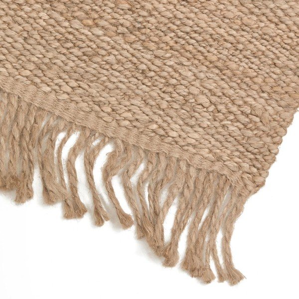 Natúr színű juta szőnyeg 70x140 cm Alfombra – Kave Home-image-3