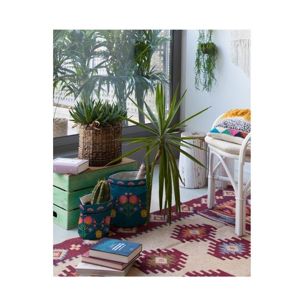 Crisantemo 2 db textil kaspó - Madre Selva-image-1