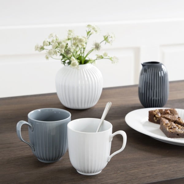 Hammershoi antracitszürke porcelán bögre, 330 ml - Kähler Design-image-1