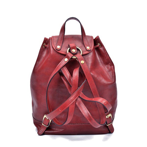 Cindy piros bőr hátitáska - Sofia Cardoni-image-1
