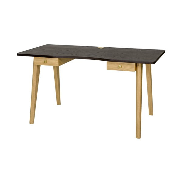 Íróasztal tölgyfa dekorral 70x140 cm Nice – Woodman-image-2