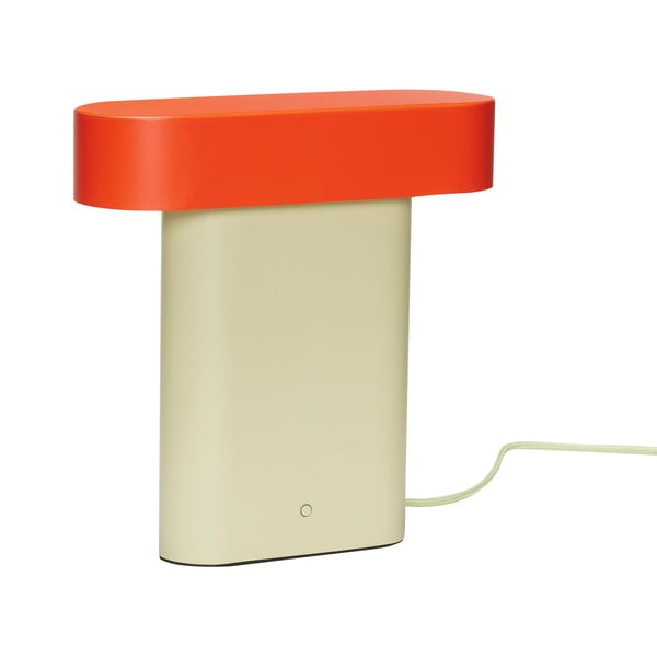 Narancssárga-bézs asztali lámpa (magasság 25 cm) Sleek – Hübsch