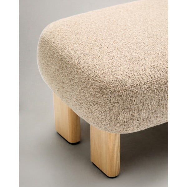 Bézs zsenília lábtartó Nema – Kave Home-image-4