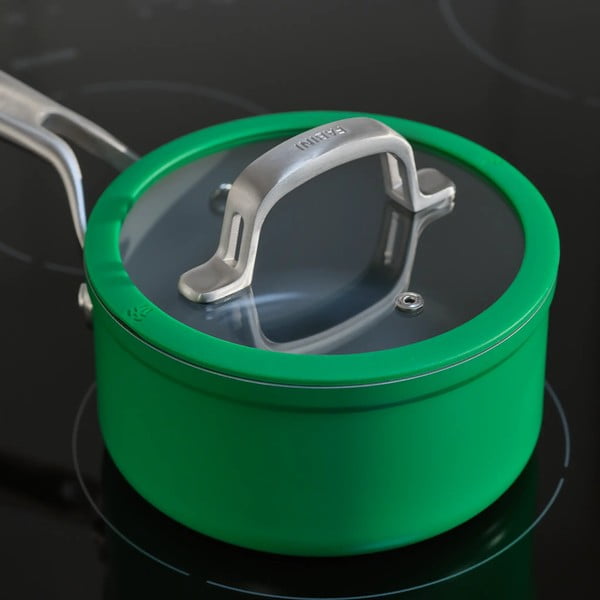 Indukciós tűzhelyhez alkalmas edény fedővel-kerámia felülettel 1,3 l Meda 3.0 – FABINI-image-2