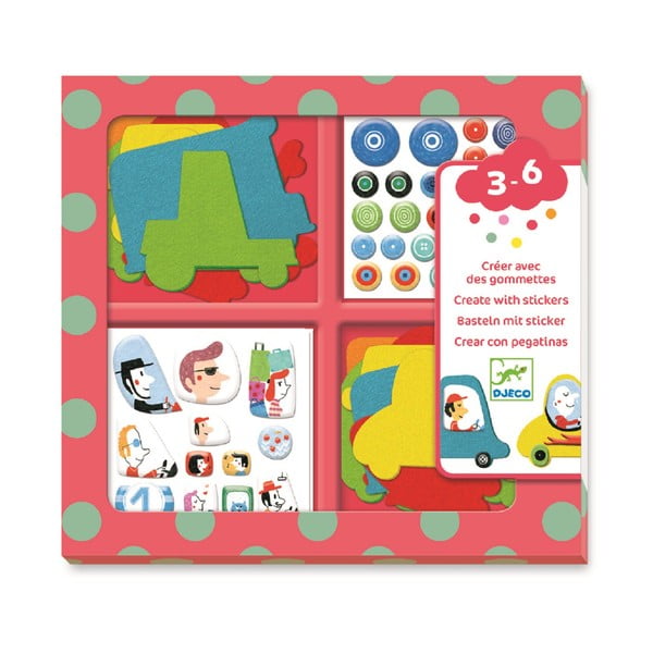 Kisautó matricaszett - Djeco-image-2