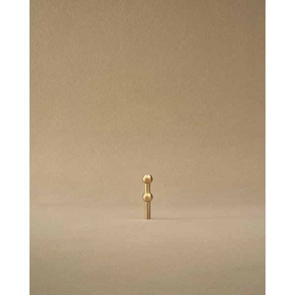 Sárgaréz színű fém váza (magasság 10 cm) Nagel – STOFF Nagel-image-3